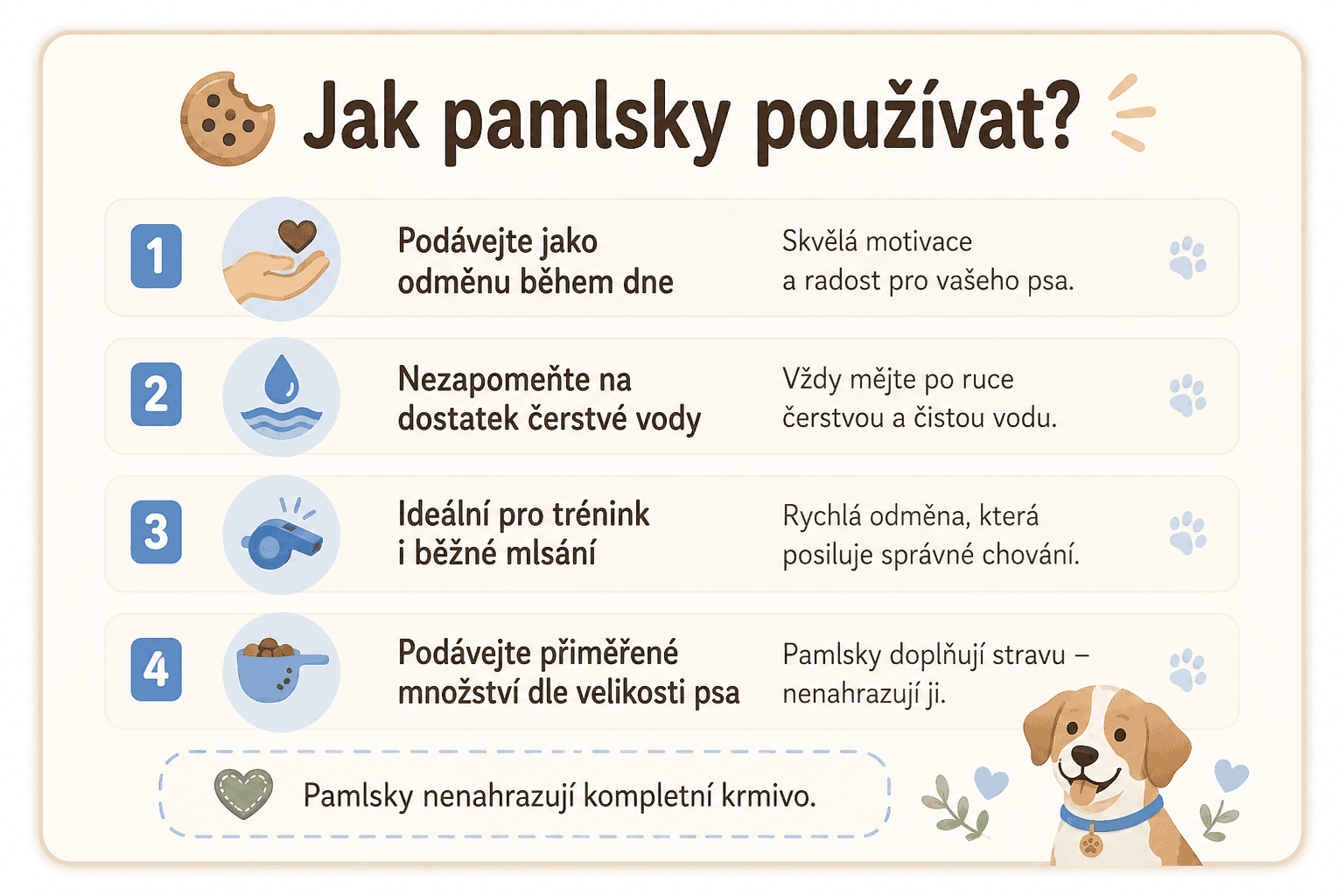 jak používat pamlsky Brit care